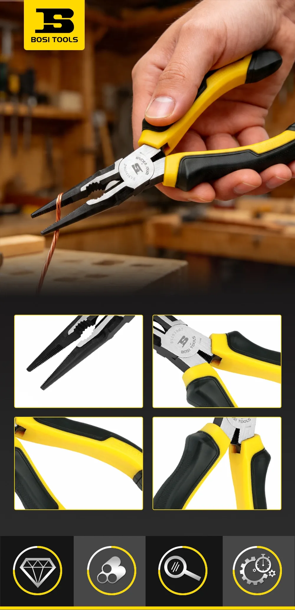 European Style Pointed Nose Pliers